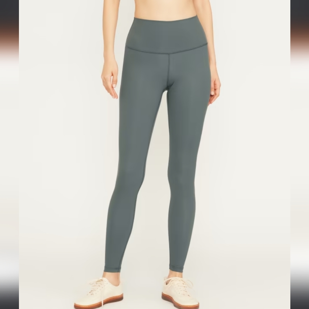 Everlane High-Rise Leggings in Slate Green
